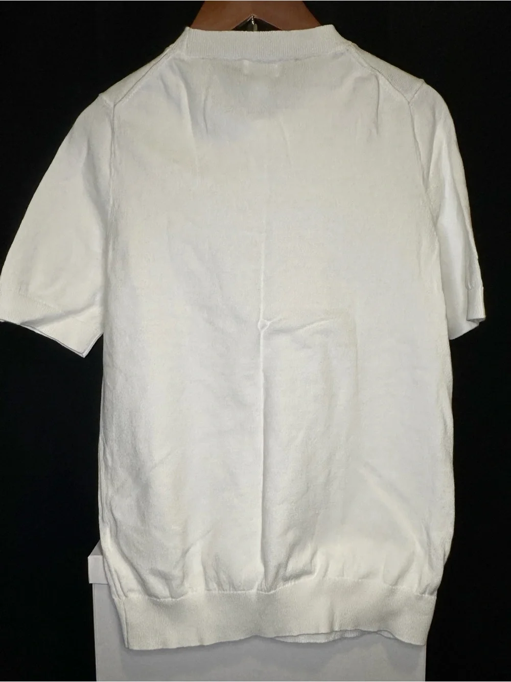 J. Crew White Short Sleeve Crewneck Sweater